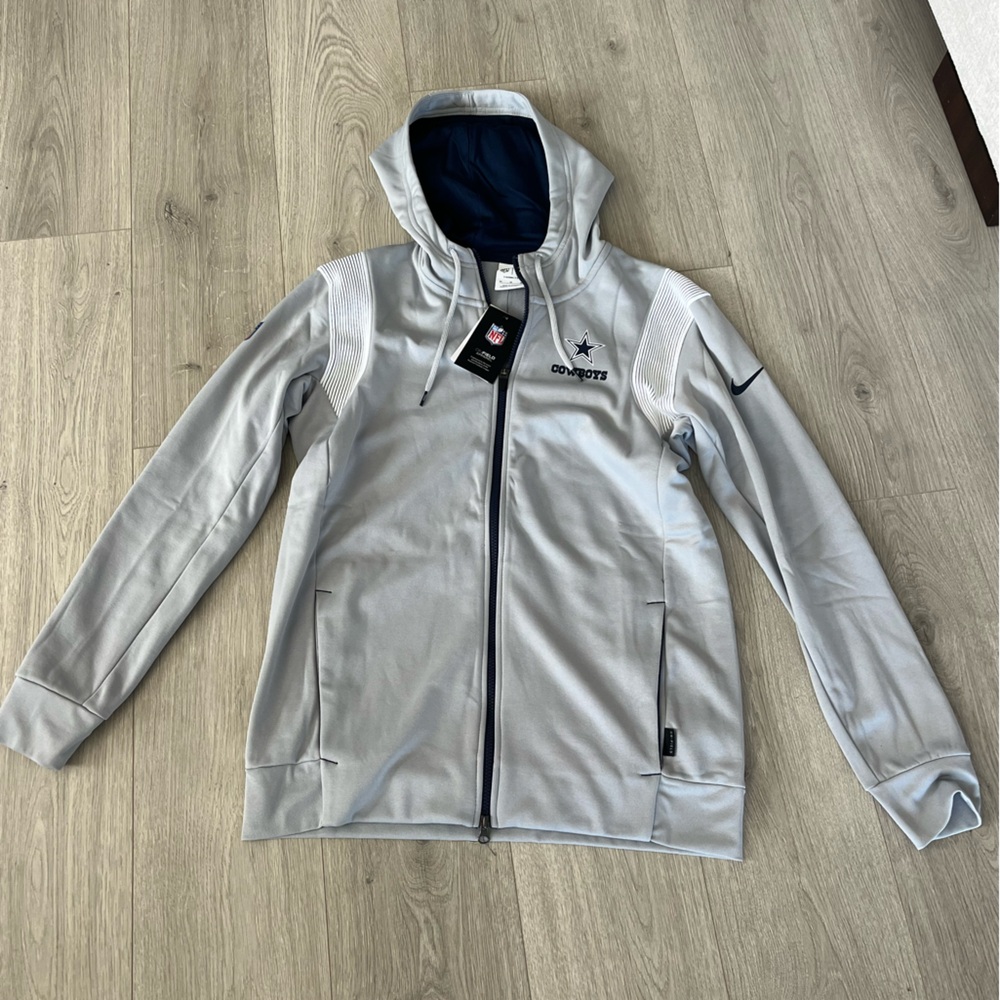 Men’s Dallas Cowboys Nike Therma Sideline Player Fleece Gray Size M
